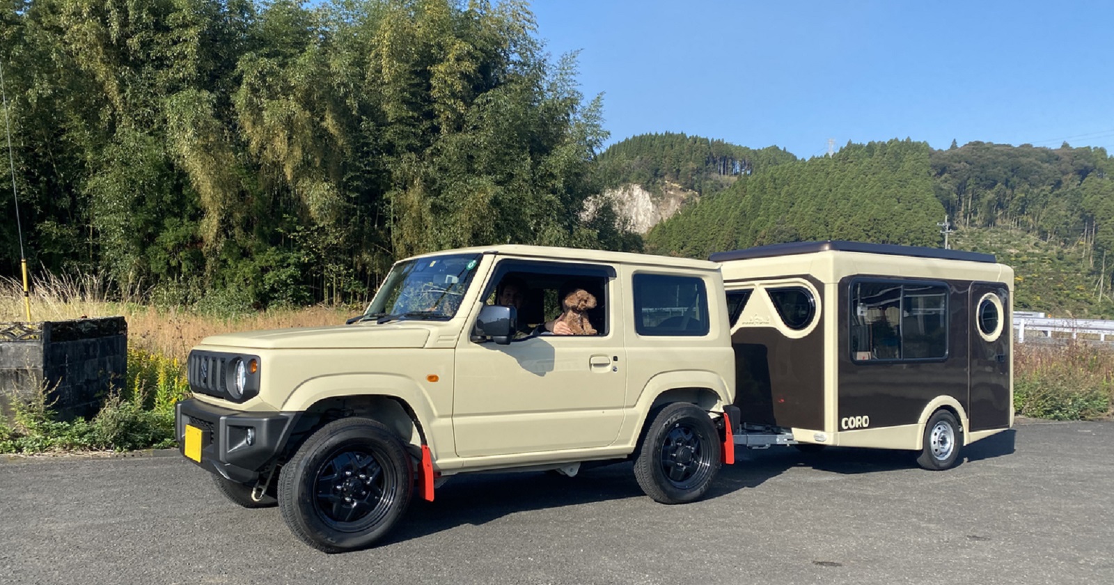 手軽にアウトドア！軽自動車でもけん引可能なキャンピングトレーラー