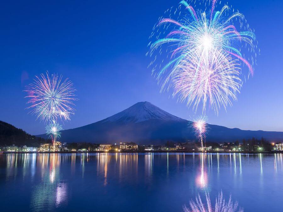 富士山　花火