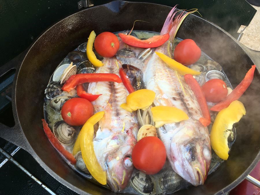 魚　野菜　鍋