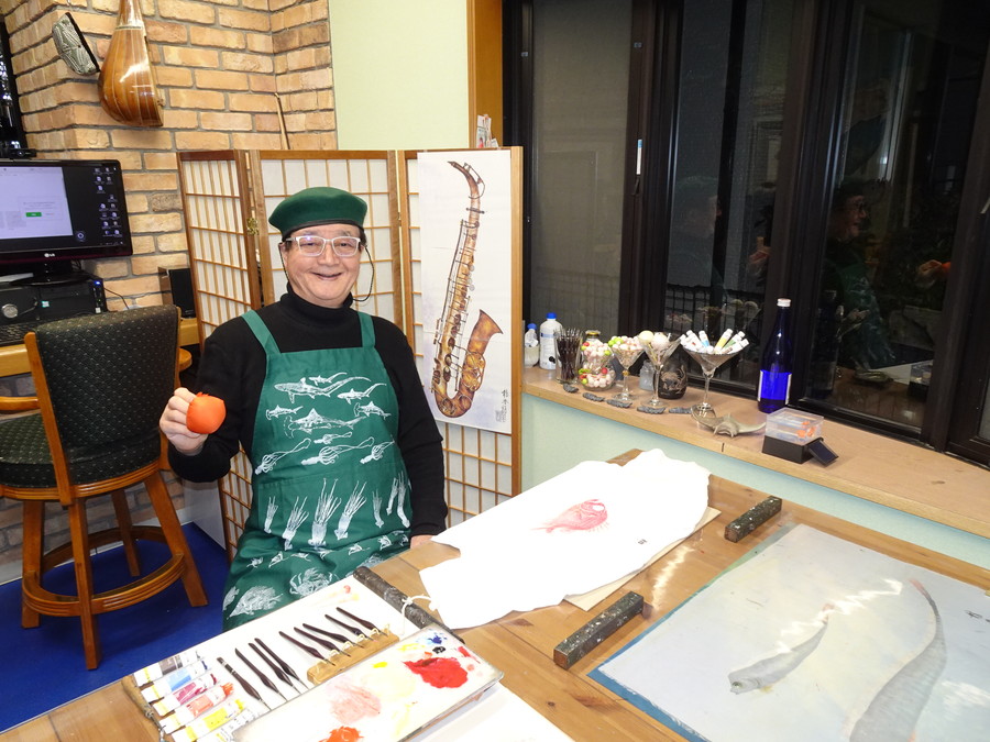 インターナショナル魚拓香房,山本龍香,カラー魚拓18