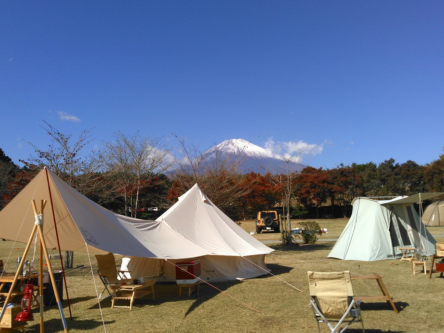 富士山の見えるキャンプ場