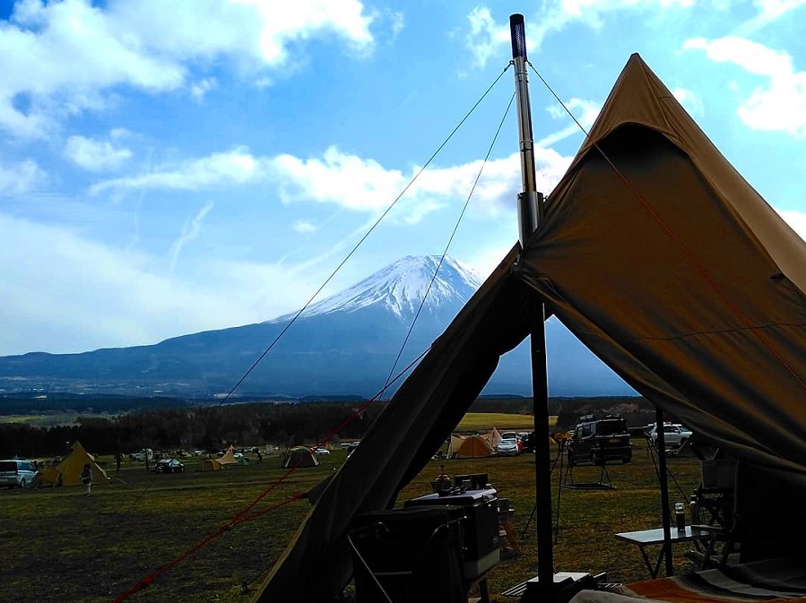 富士山の見えるキャンプ場