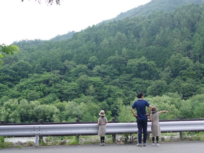 篠沢大滝キャンプ場通路