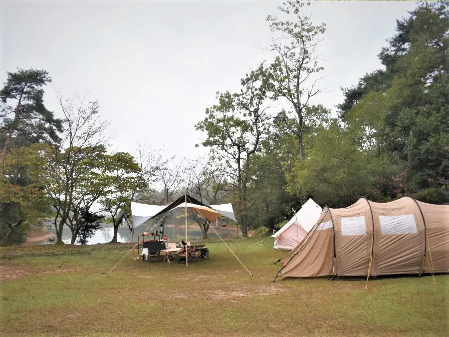 岡山県 安くてきれい リピートしたくなる町営のキャンプ場 亀島キャンプ場 キャンプ アウトドアのtakibi タキビ