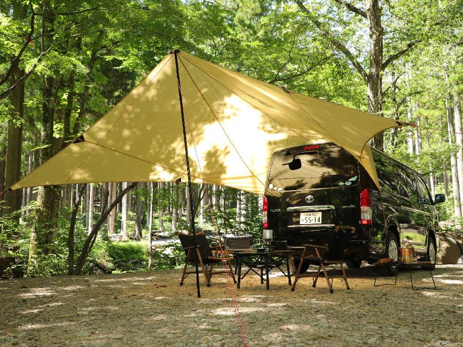 QUICKCAMPカーサイドタープが一家に1張レベルのめちゃくちゃ