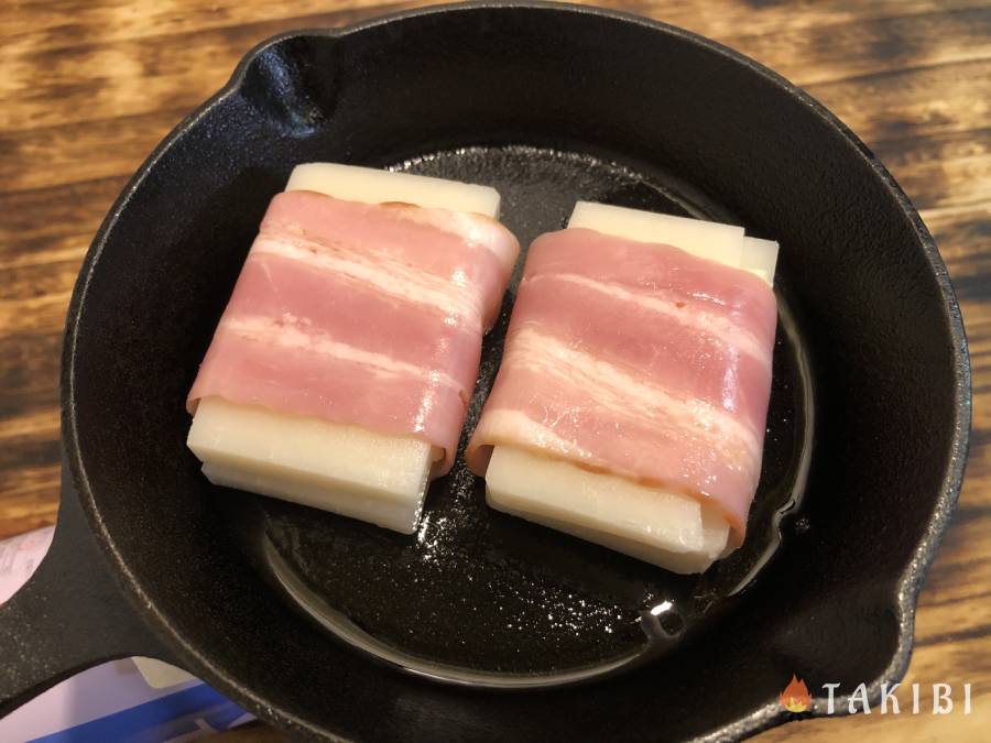 おつまみにもぴったり‼︎甘辛ベーコン餅チーズ