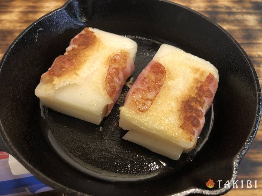 おつまみにもぴったり‼︎甘辛ベーコン餅チーズ