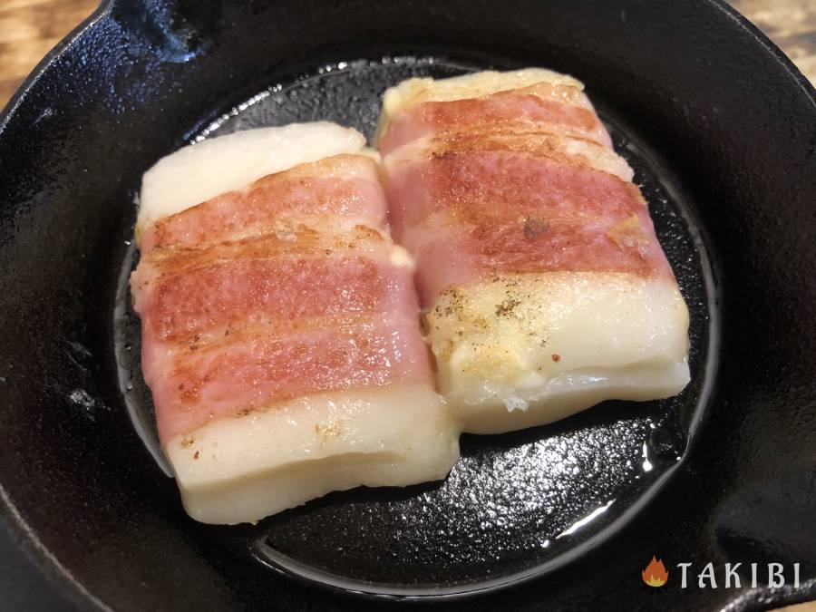 おつまみにもぴったり‼︎甘辛ベーコン餅チーズ