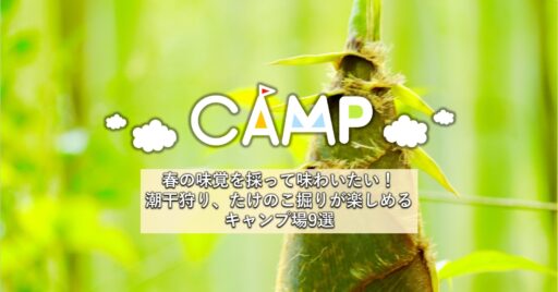 春の味覚を採って味わいたい!潮干狩り、たけのこ掘りが楽しめるキャンプ場9選