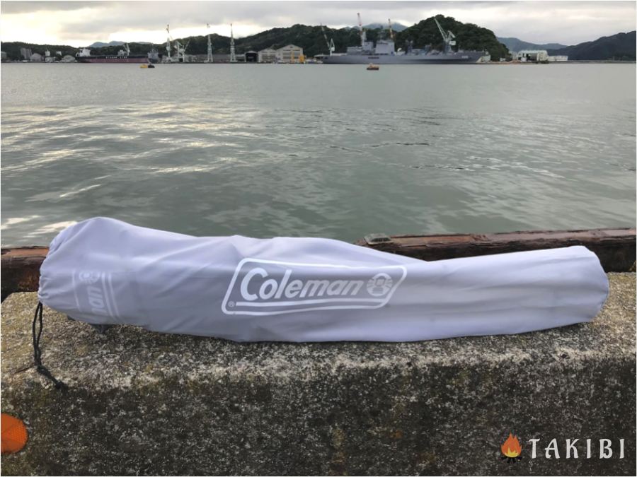 coleman（コールマン）　ヒーリングチェア　軽量　折りたたんだ状態　収納