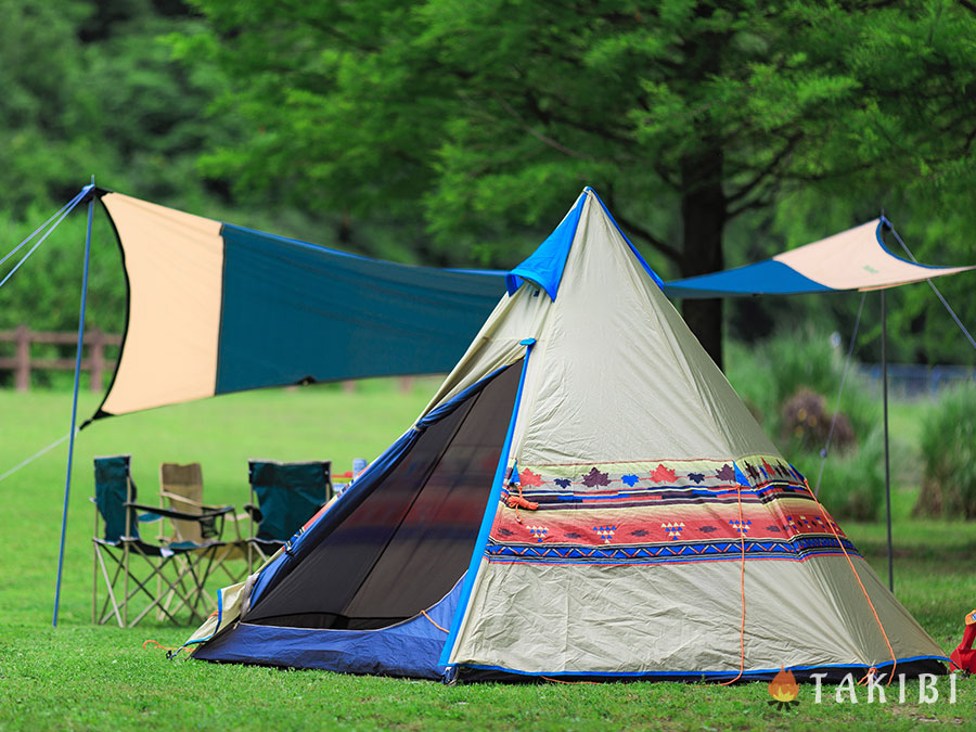 キャンプ初心者向け　失敗しないテントの張り方とおすすめテントをご紹介　テント　森　TAKIBI