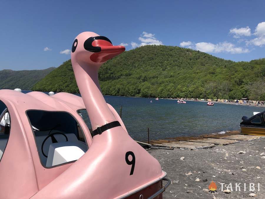 スワンボートも大人気でした！　【北海道千歳市】贅沢な景色が楽しめる！休暇村支笏湖モラップキャンプ場