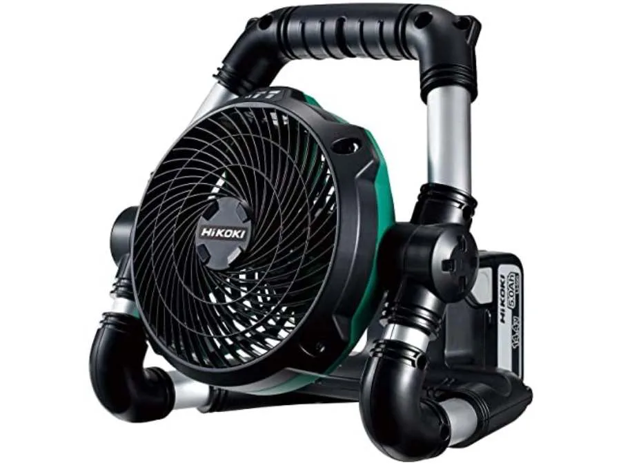 ハイコーキ】建設現場でも使用されているハイパワー扇風機・冷温庫で夏