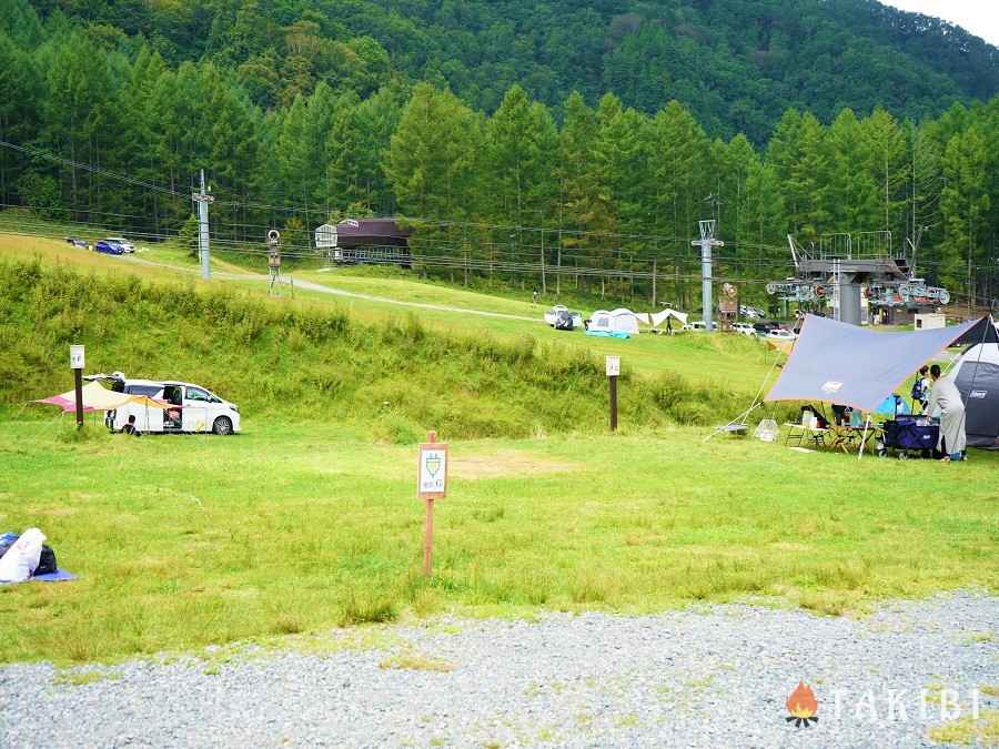 サイトの様子,丸沼高原オートキャンプ場,群馬県