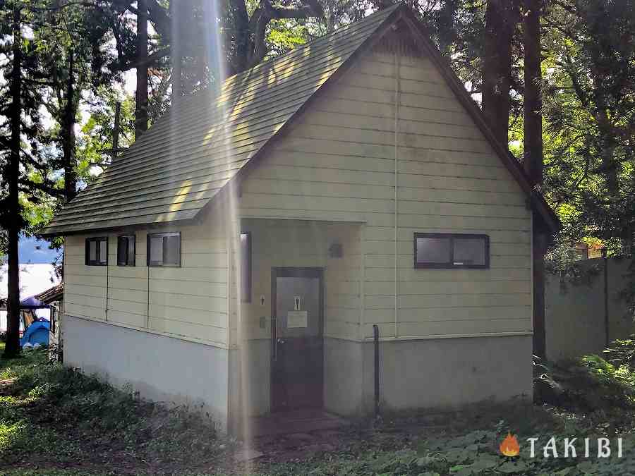 長野県,湖楽園キャンプ場,トイレ