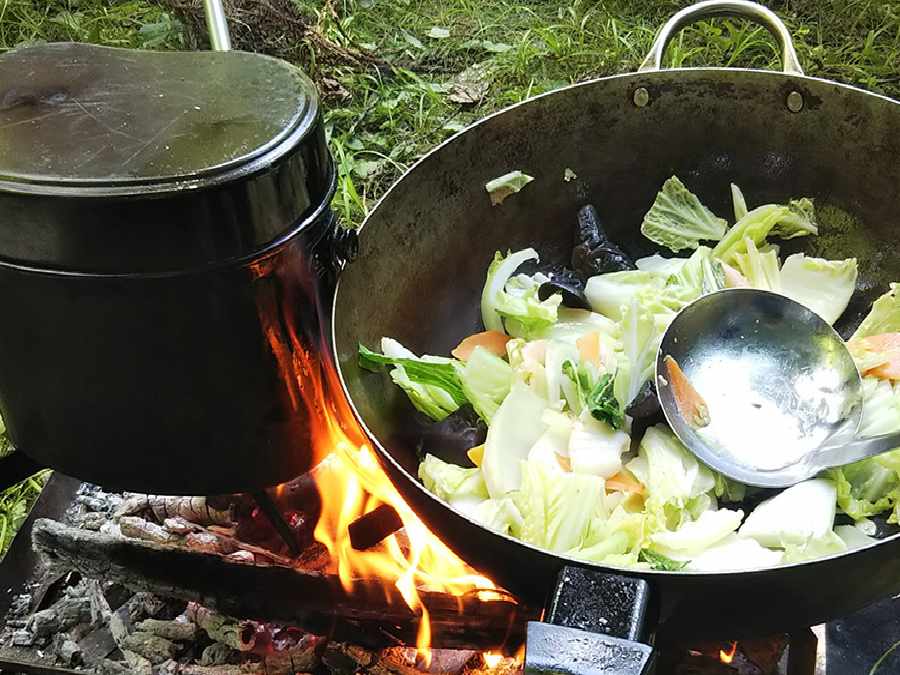 焚火コンロXX野菜