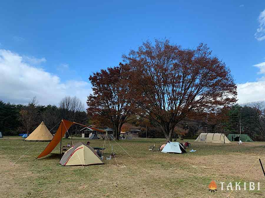 福島県,あだたら高原野営場,サイトの様子