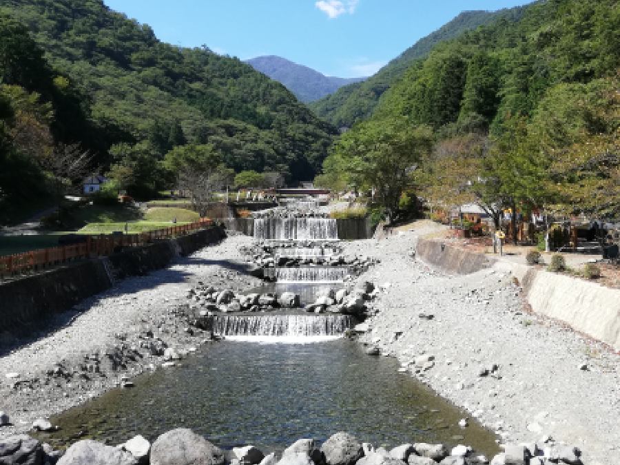 山梨県,ウェストリバーキャンプ場,川