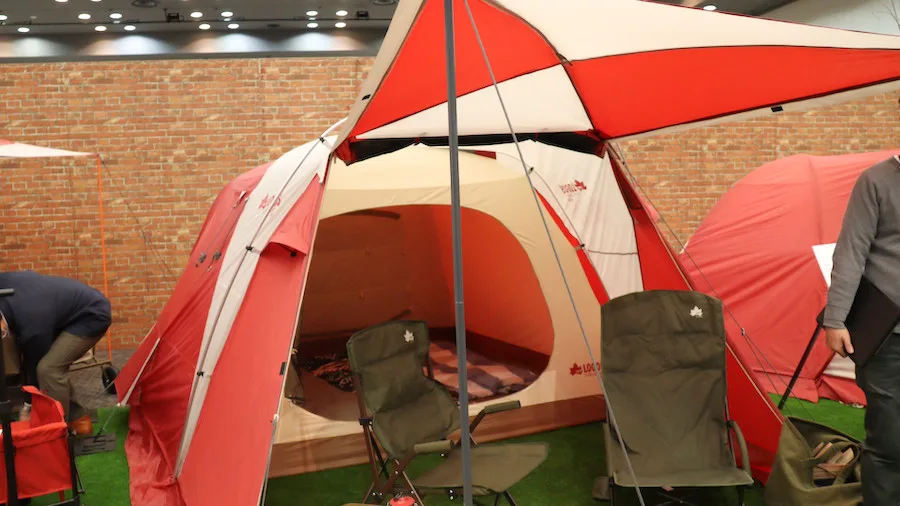 LOGOS 2022 LIMITED PANEL TENT 赤 Amazon | ロゴス(LOGOS) 2022LIMITED PANELプラトー XL (難燃RS+