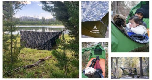 空飛ぶテント!?話題のフルフラット式ハンモック『ヘブンテント』