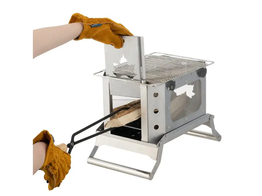 LOGOS グレートたき火グリル】炎の揺らめきを見ながら焚き火や料理が