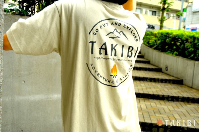 「TAKIBI」Tシャツ