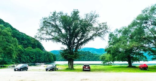 【福島県】早稲沢浜キャンプ場|雄大な桧原湖の眺望を堪能!