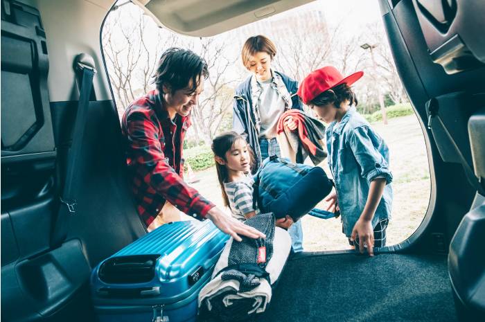 車に乗せた時、他の荷物を圧迫させない