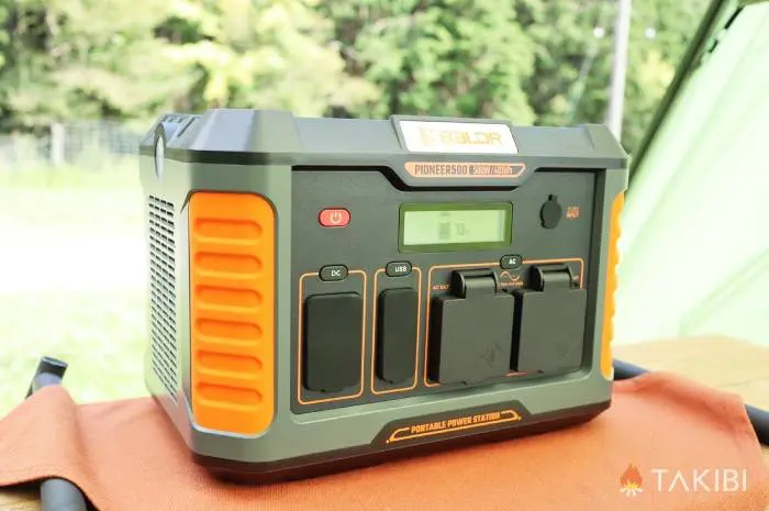 TogoPower】ポータブル電源「BALDR PIONEER500」は冬キャンプの強い