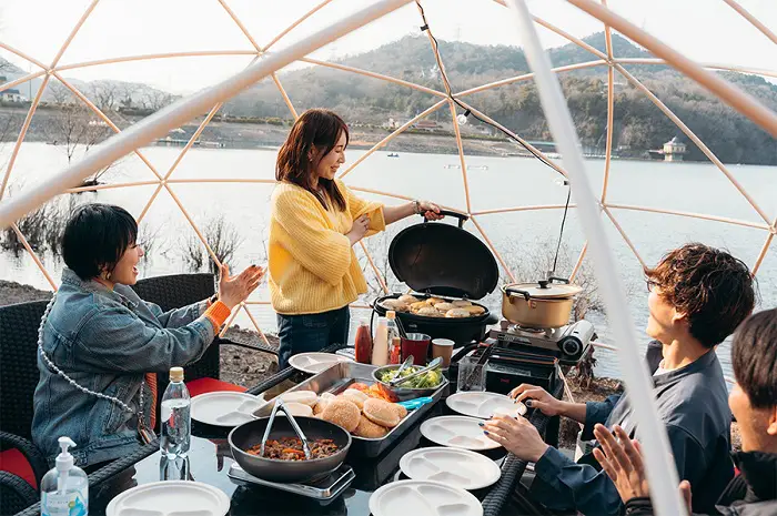 犬山市・入鹿池でグランピング！「星空レイクサイドグランピング」の